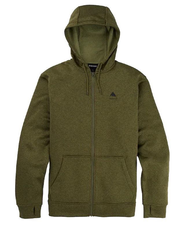 Burton Men's Burton Oak Full-Zip Hoodie - Martini Olive Heather