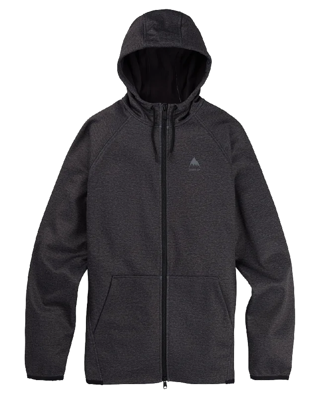 Burton Men's Crown Weatherproof Full-Zip Fleece - True Black Heather