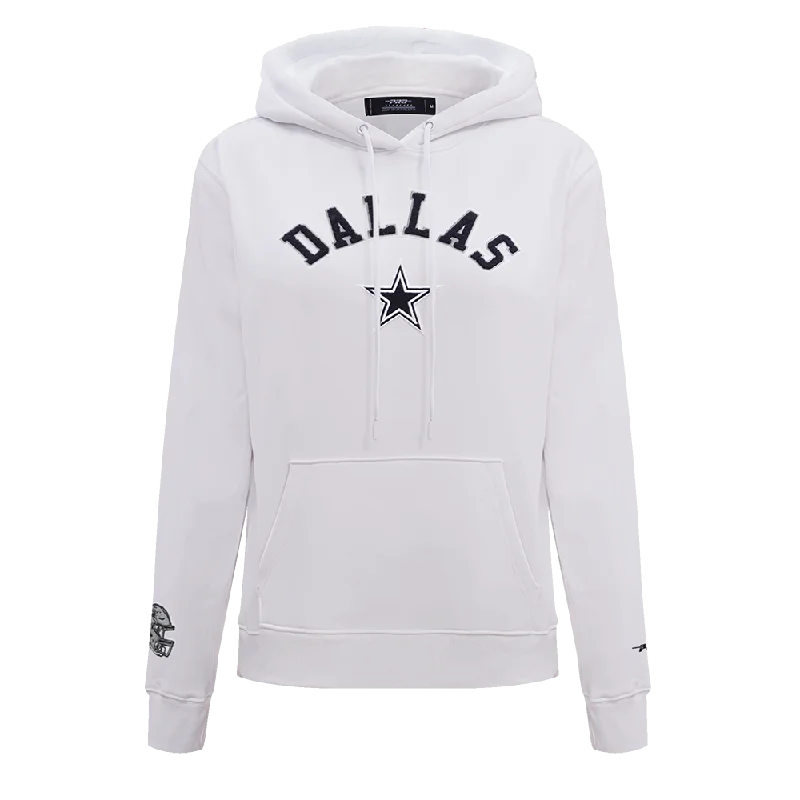 NFL DALLAS COWBOYS CLASSIC WOMEN'S PO HOODIE (WHITE)