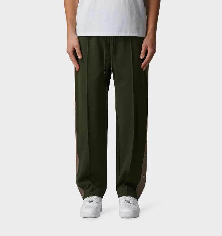 Kylo Popper Pant - Dark Green/Taupe