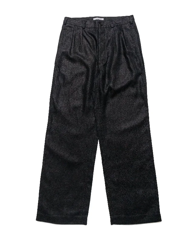 Sunflower Pleated Linen Pant Black