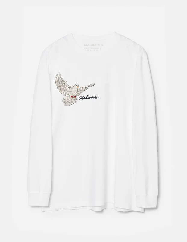 5316 Peace Mount Maha L/S T-Shirt White