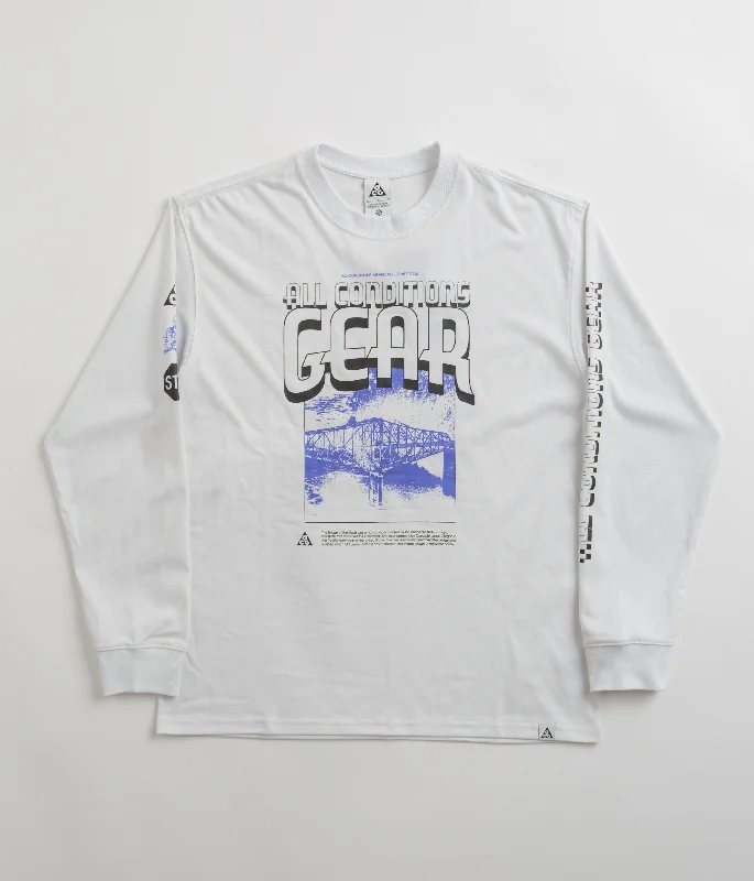 Nike ACG Bridge of Gods Long Sleeve T-Shirt - Summit White