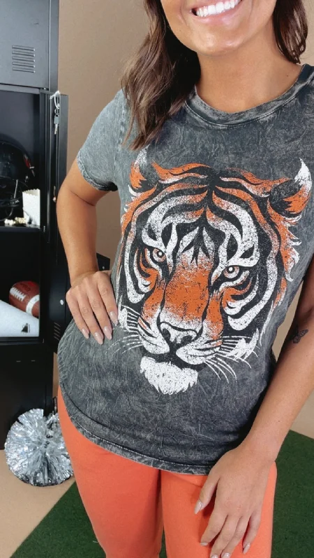 Bengal Tiger Game Day Graphic Tee, Black