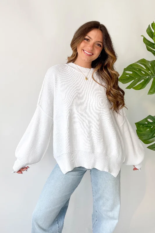 Martha Sweater in White