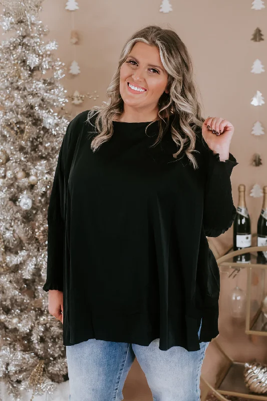 Simply Sweet Basic Top, Black