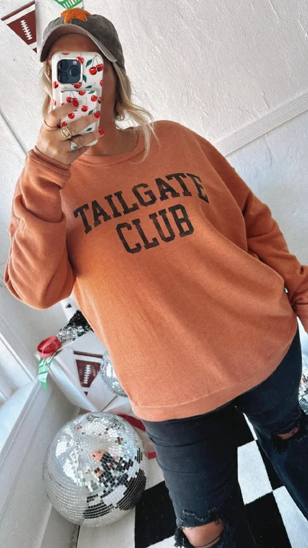 Tailgate Club Crewneck , Orange