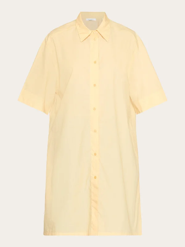 A-shape short sleeved poplin shirt dress - GOTS/Vegan - Impala