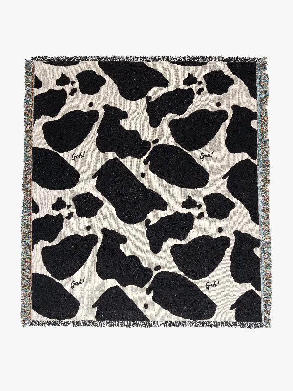 Archie Throw Blanket - Cow