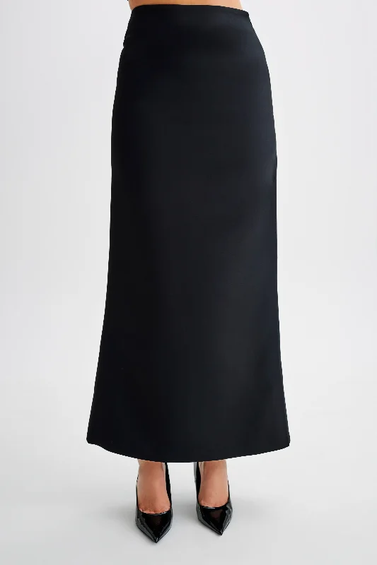 Micah Suiting Maxi Skirt - Black